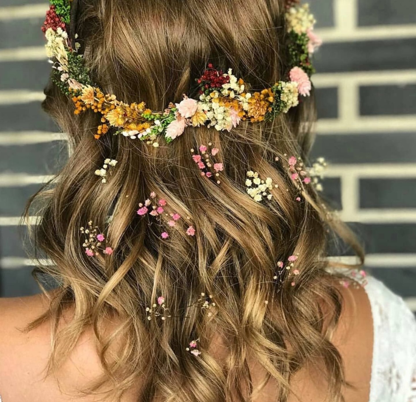 peinado floral