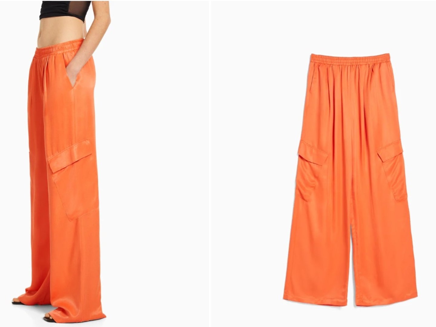 pantalón en color naranja