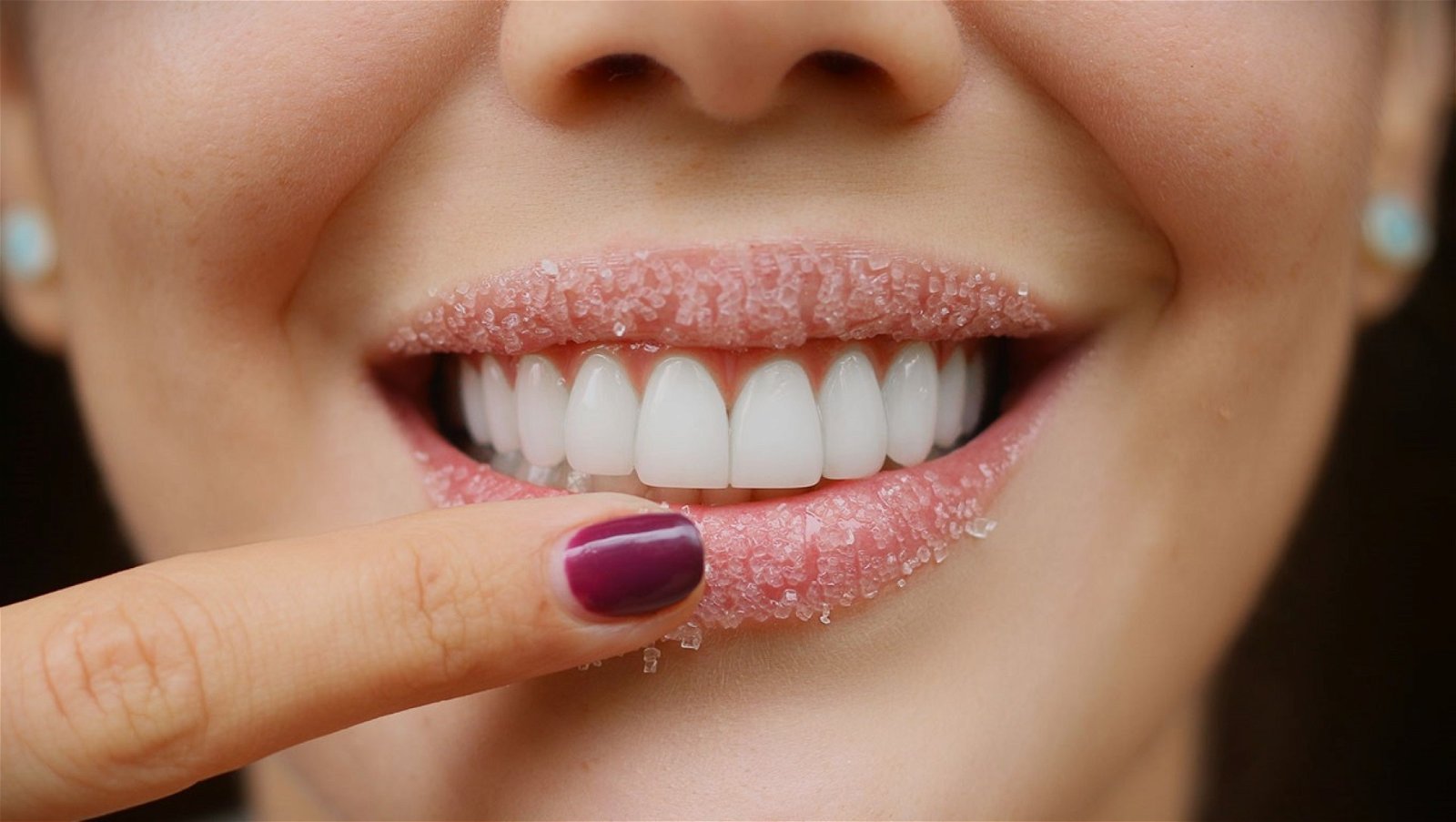Exfoliar labios con azúcar