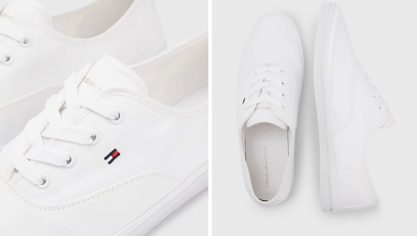 zapatillas básicas de lona tommy hilfiger