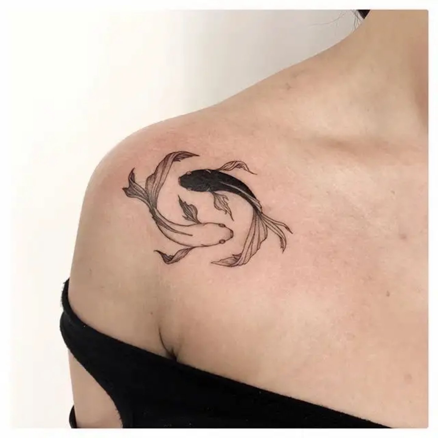 Tatuaje de pez koi