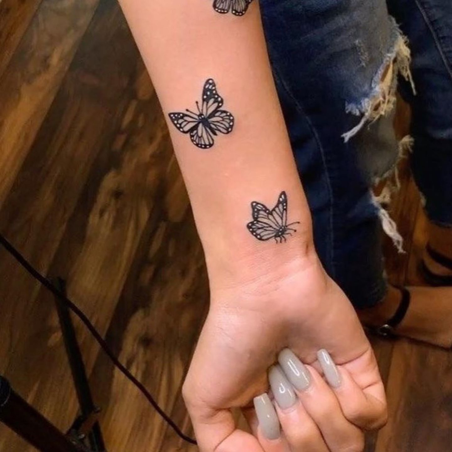 Mariposas tatuaje brazo