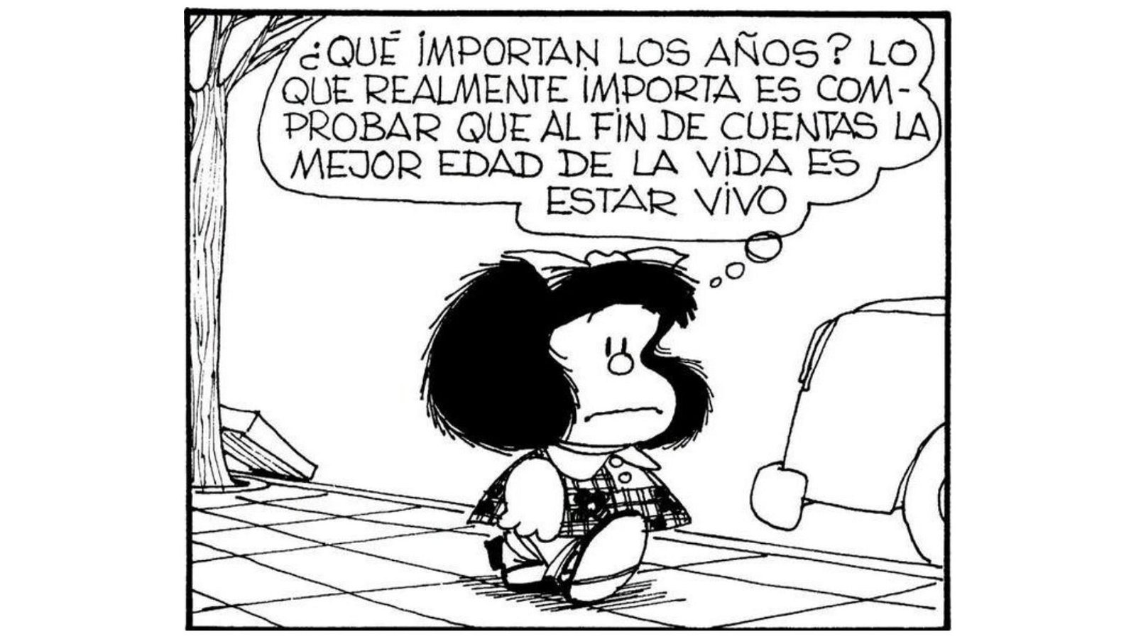 Que importan los años, frase de Mafalda (2)