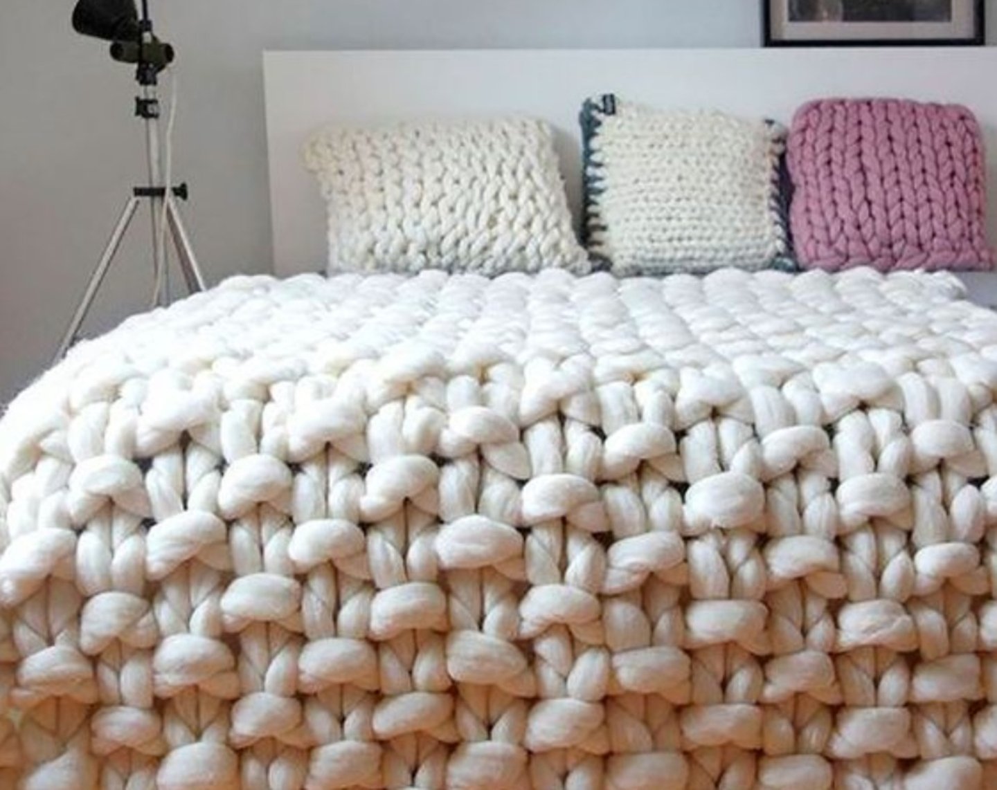 lana para la cama