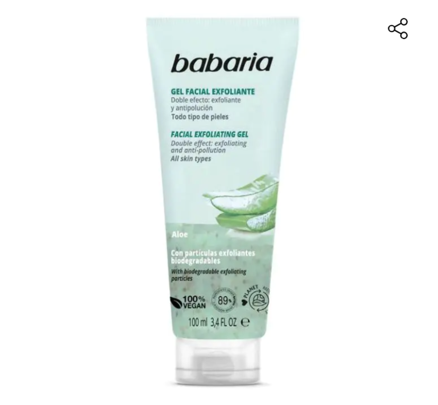 gel facial exfoliante babaria