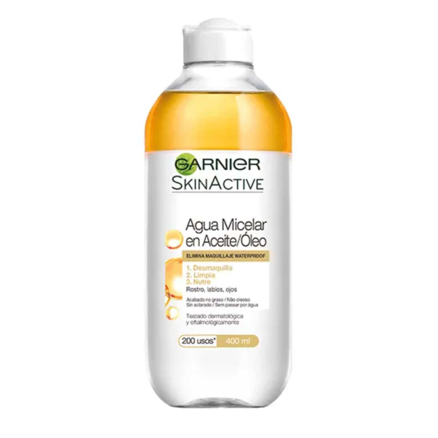 agua micelar en aceite de garnier