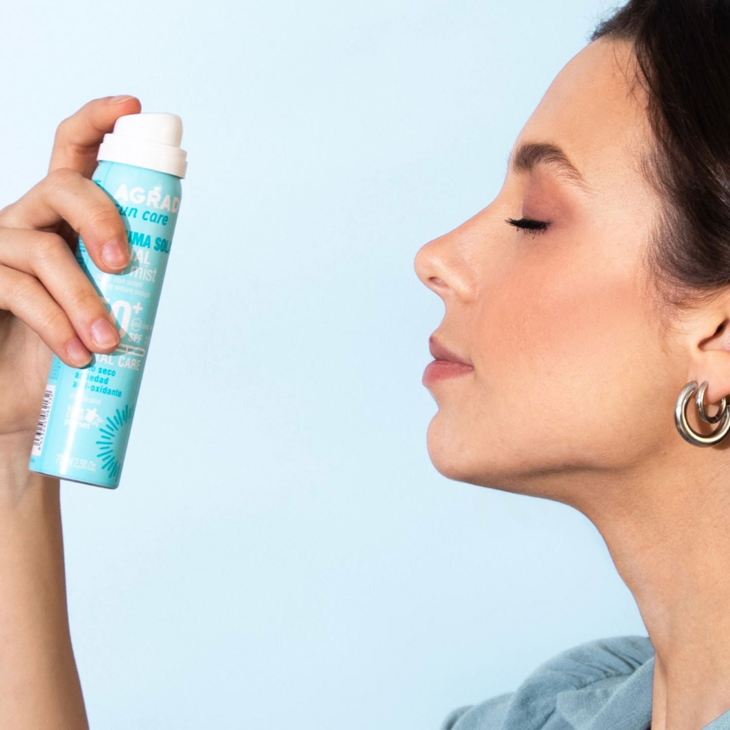 bruma solar facial agrado spf50
