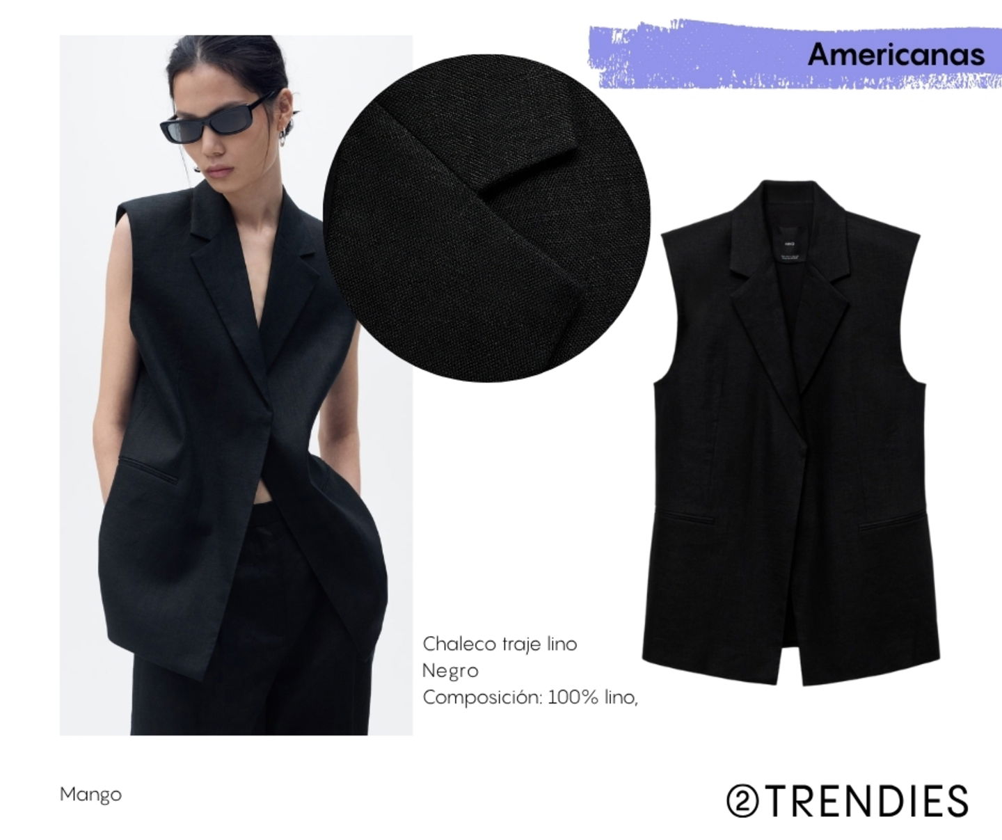 Chaleco blazer Mango