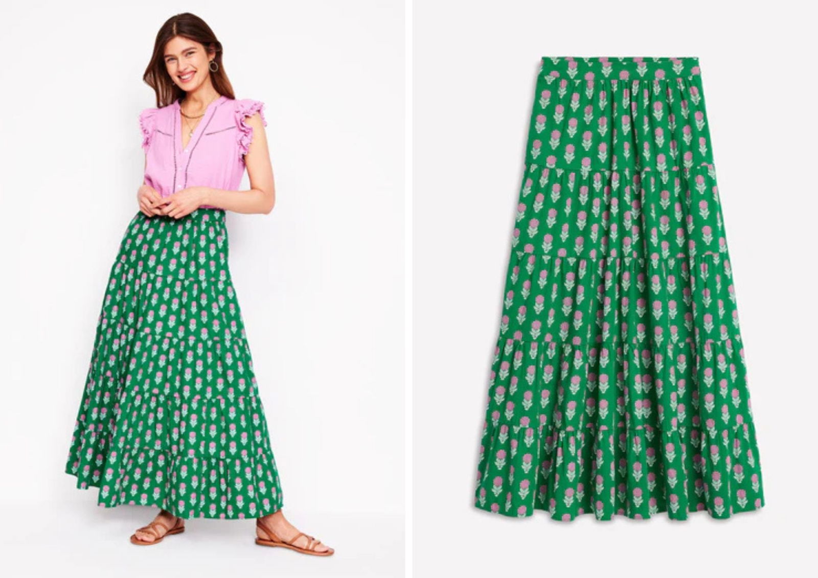 Faldas tendencia 2025 faldas para mujeres altas Falda flores Boden