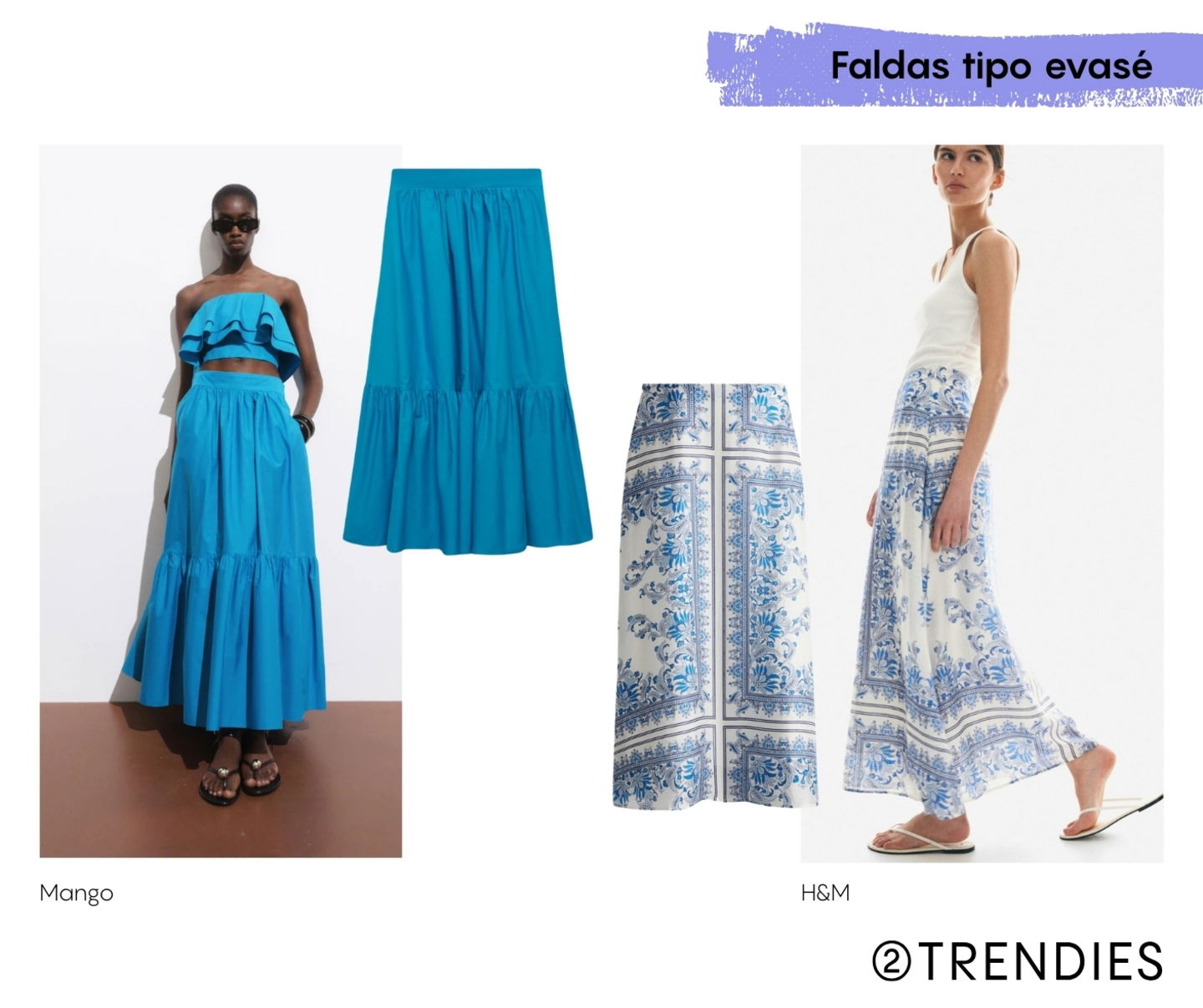 Faldas primavera verano evasé