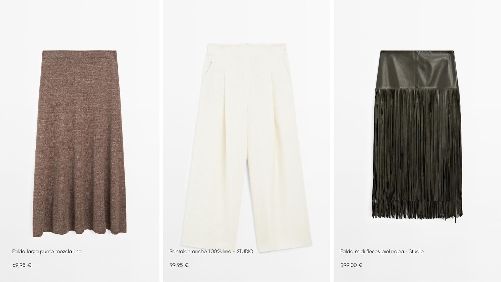 Faldas y pantalones Massimo Dutti