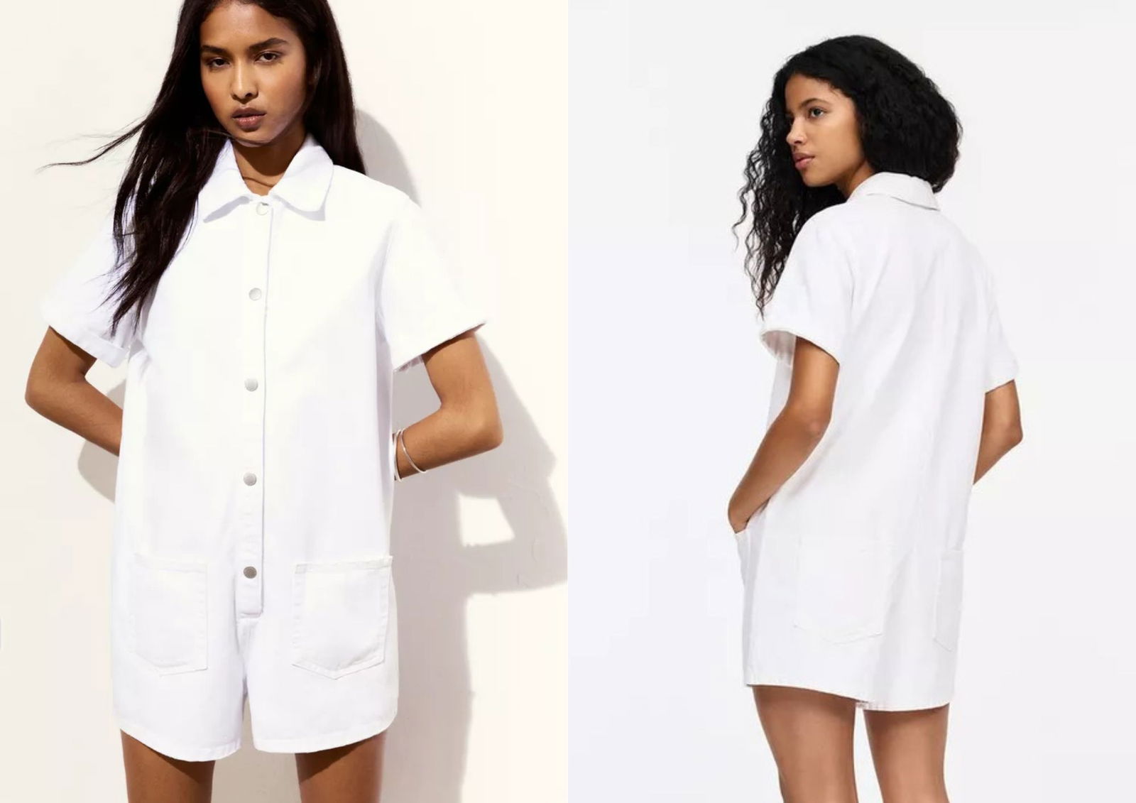 Mono blanco manga corta PULL&BEAR