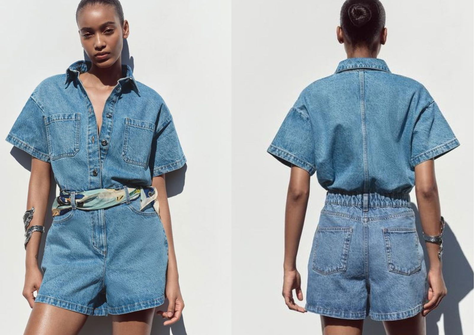 Mono corto denim ZARA