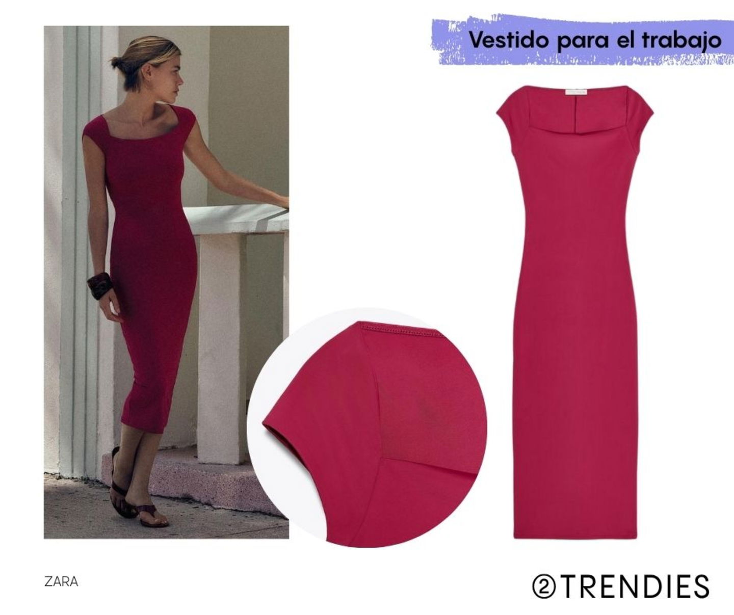 Vestido midi ZATA