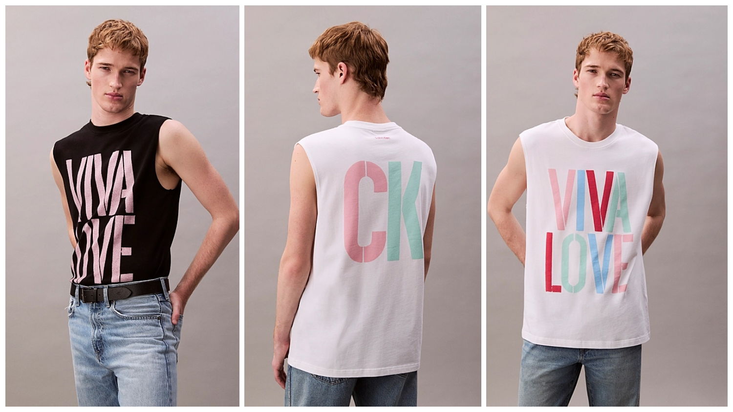 Marc Hundley Camiseta de tirantes holgada con gráfico Pride Viva Love