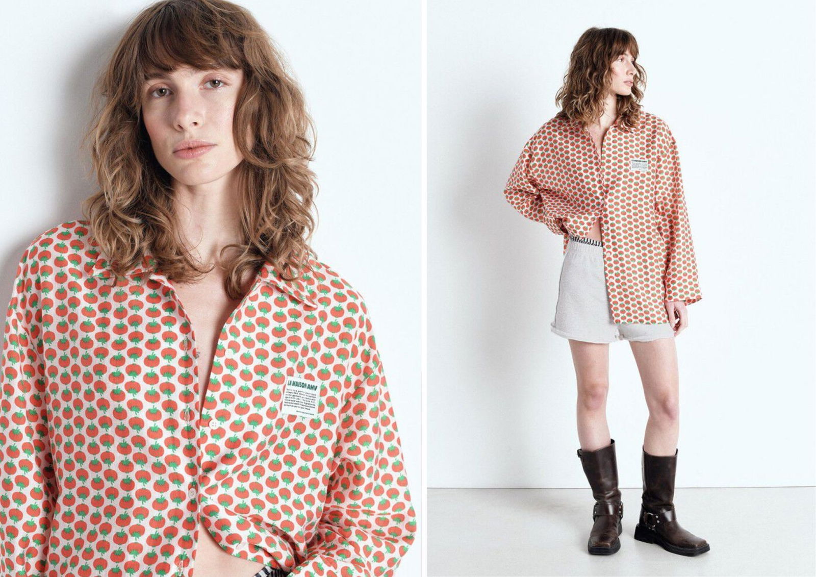 Camisa estampado de tomates American Vintage