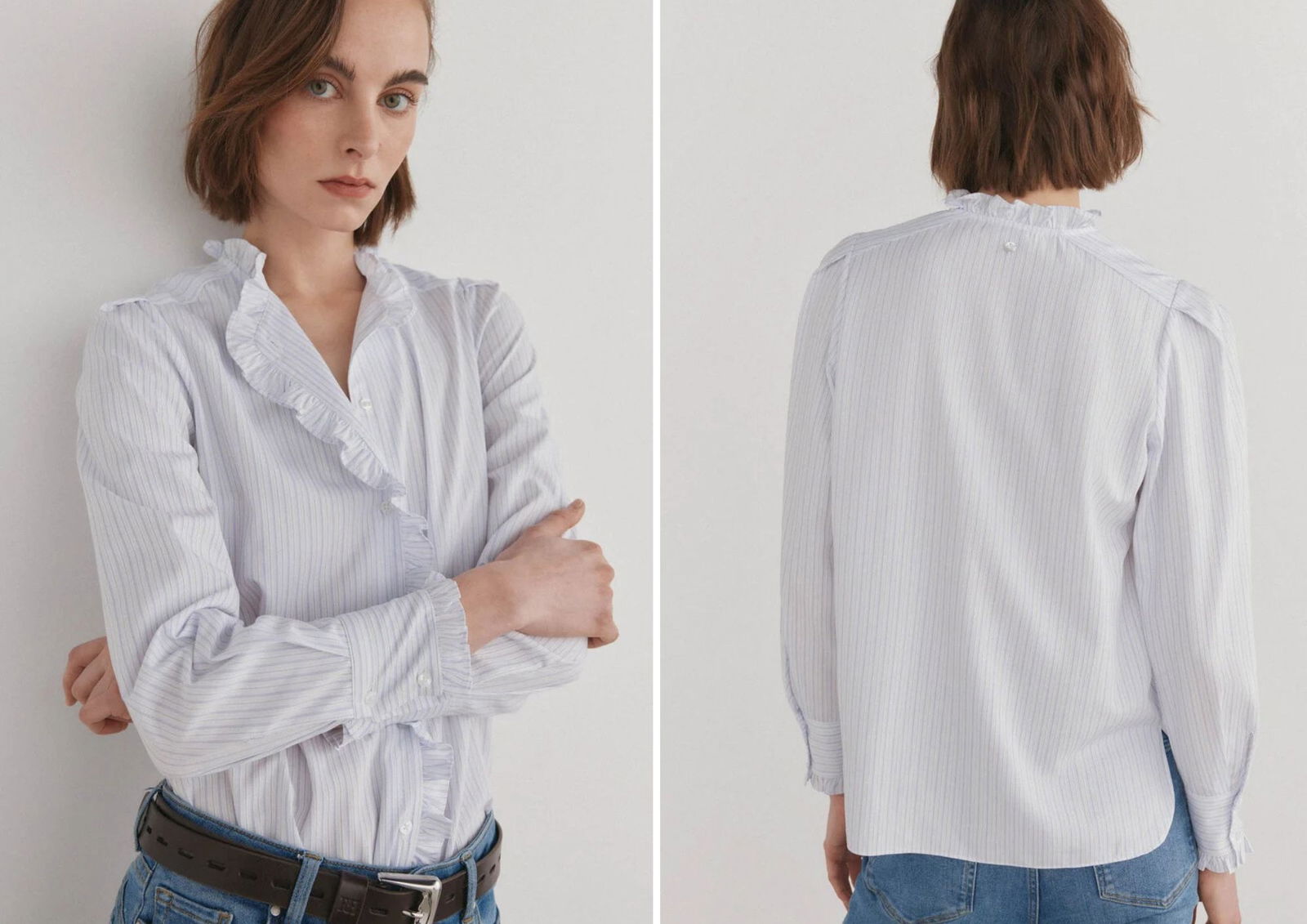 Camisa volantes PEDRO DEL HIERRO