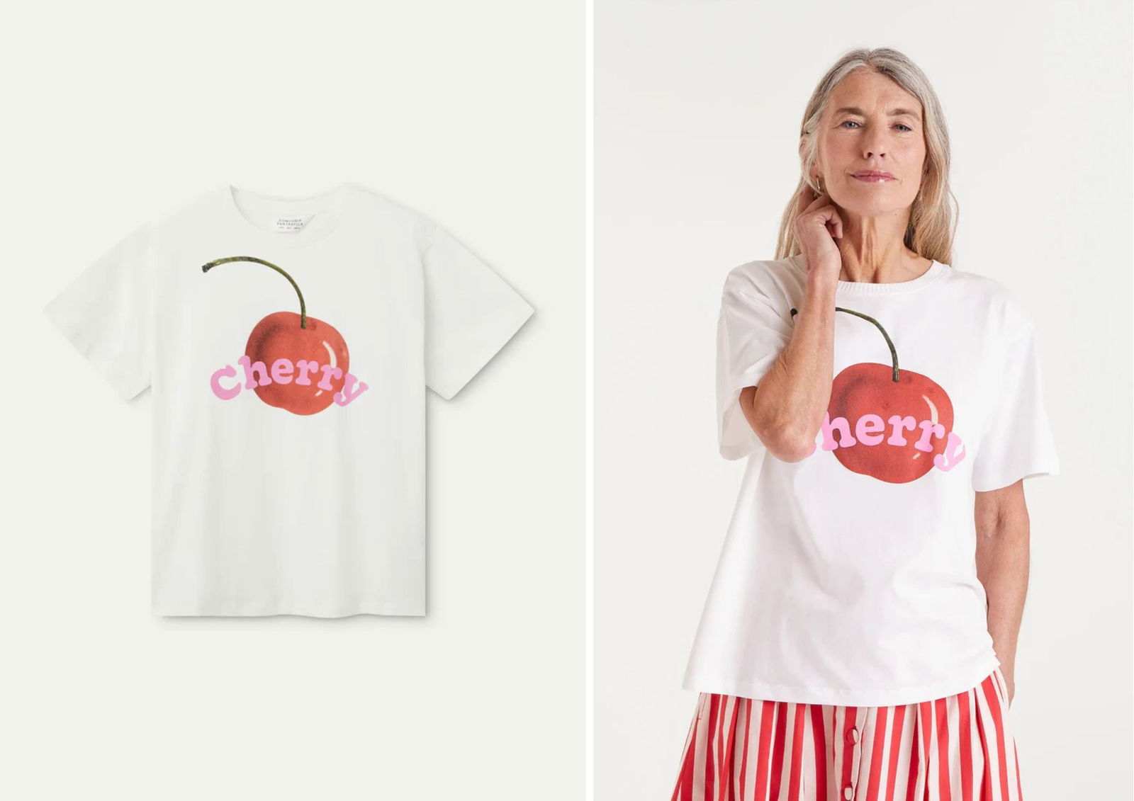 Camiseta frutas cereza COMPAÑIA FANTASTICA