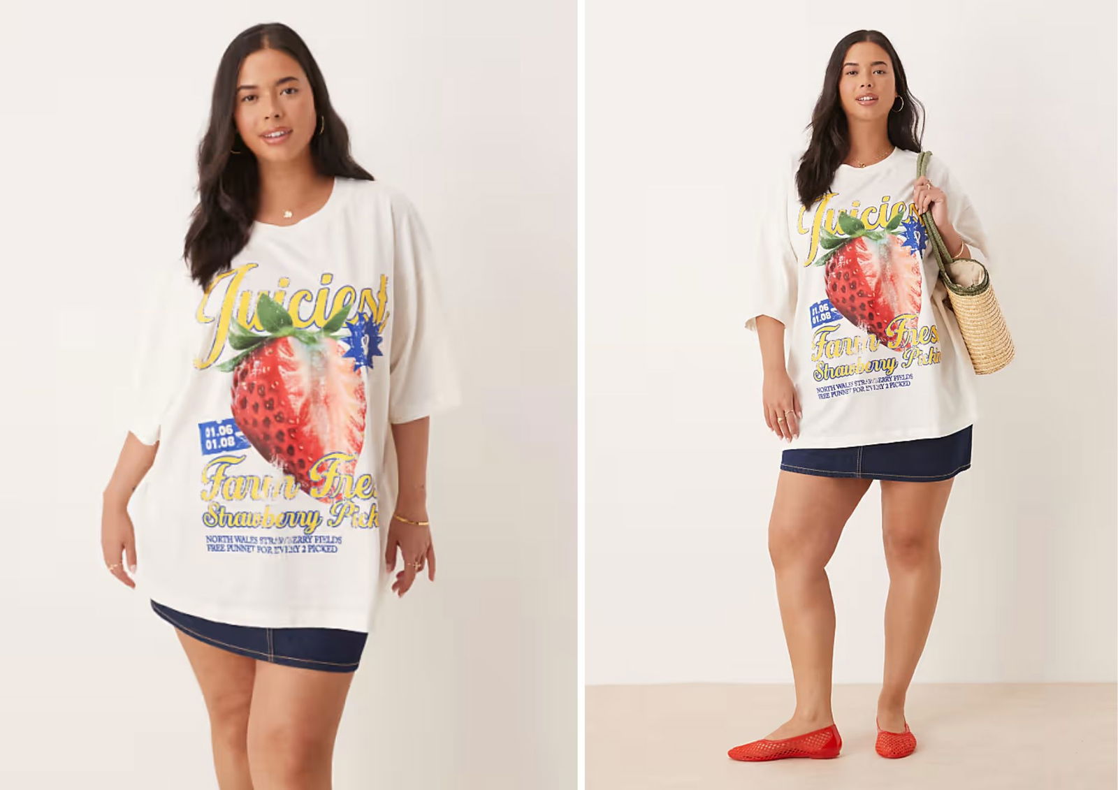 Camiseta frutas fresa ASOS