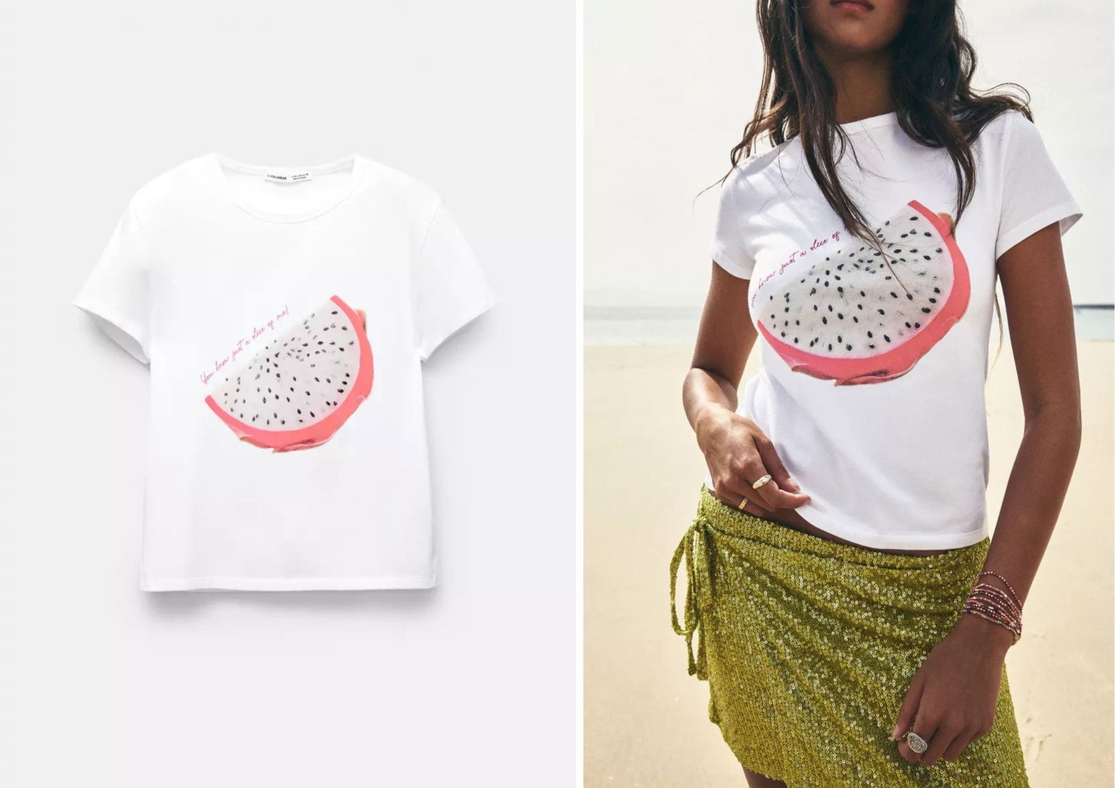 Camiseta frutas fruta de la pasión PULL&BEAR