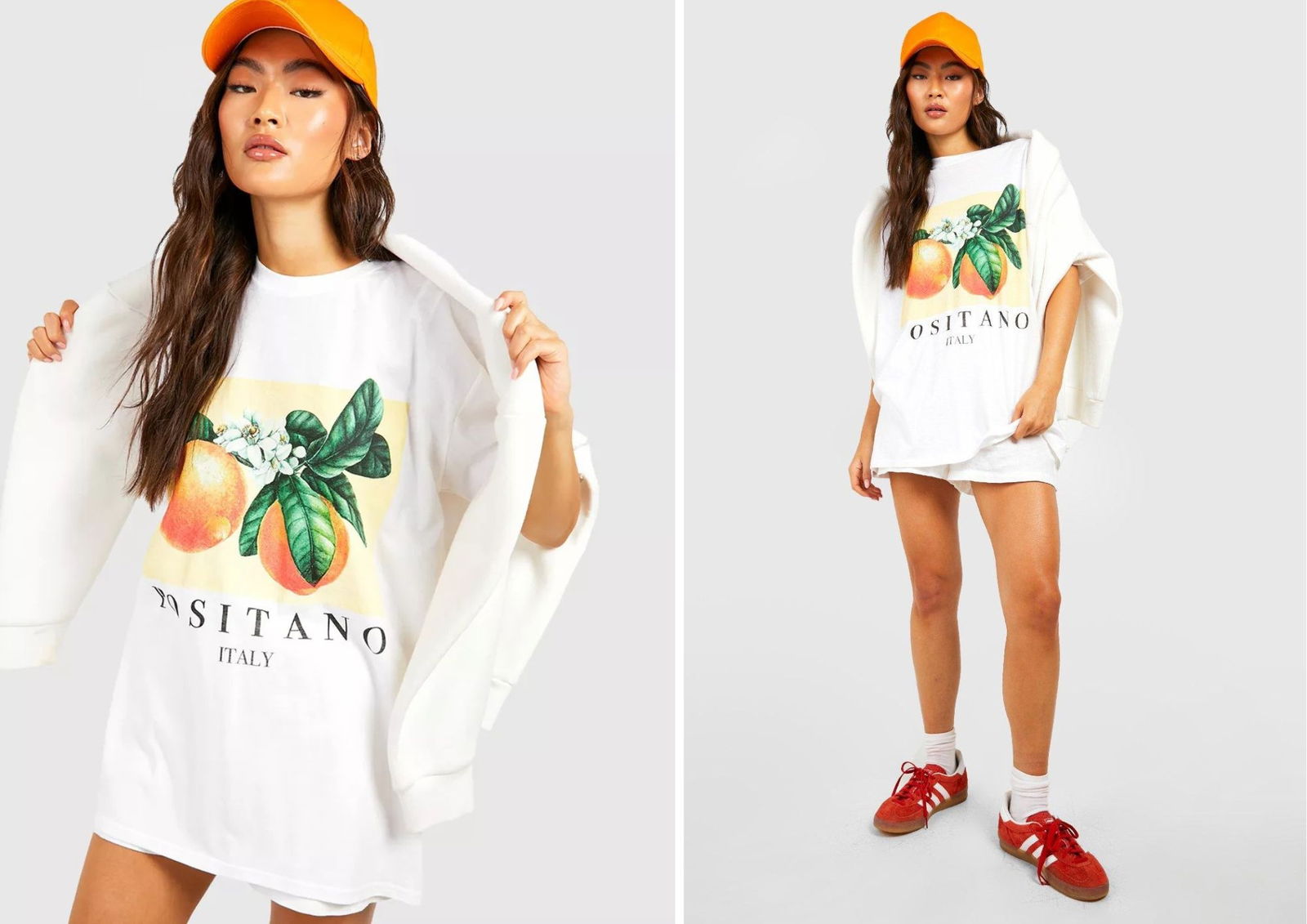 Camiseta frutas naranjas BOOHOO