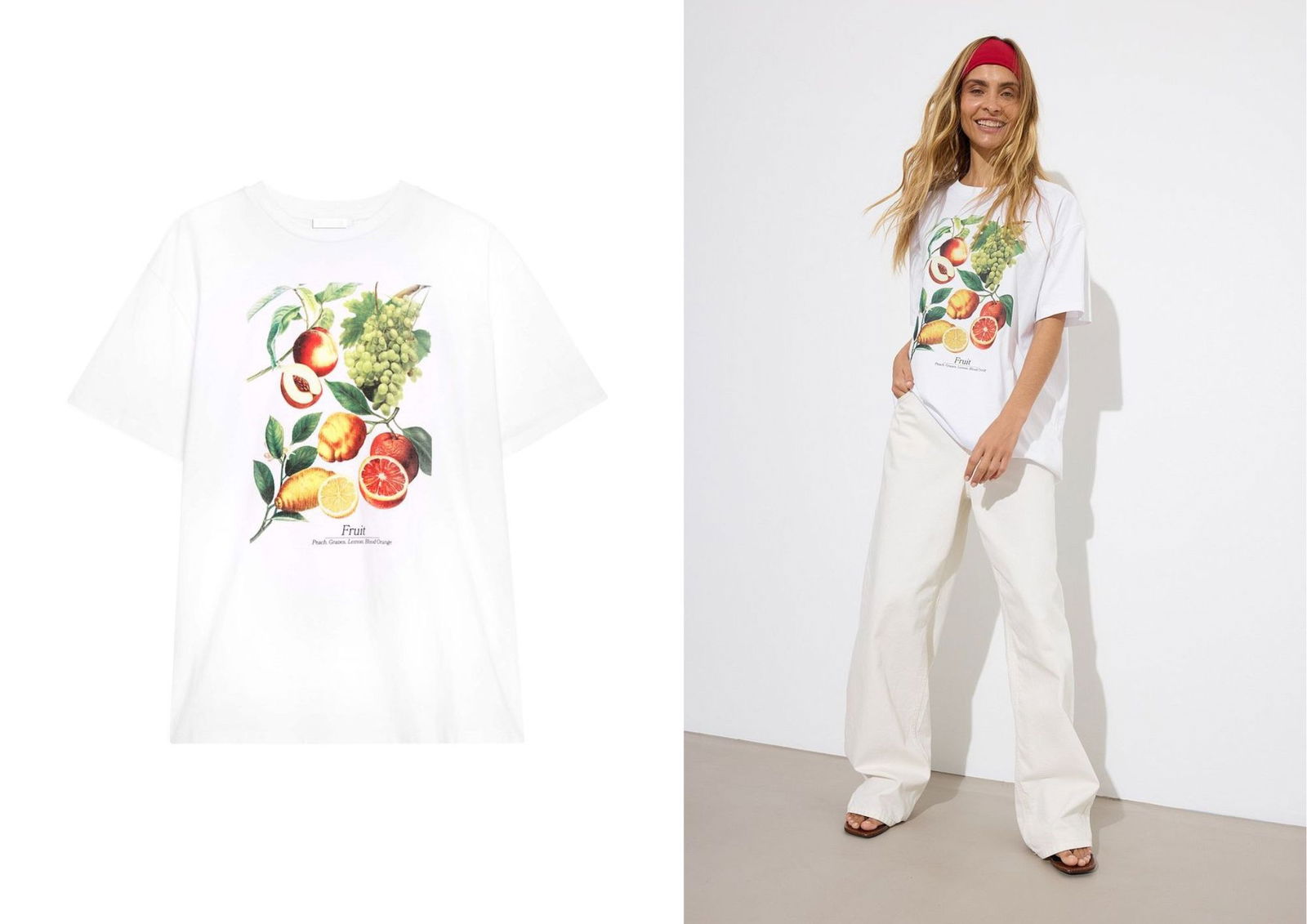 Camiseta frutas varias frutas NA-KD