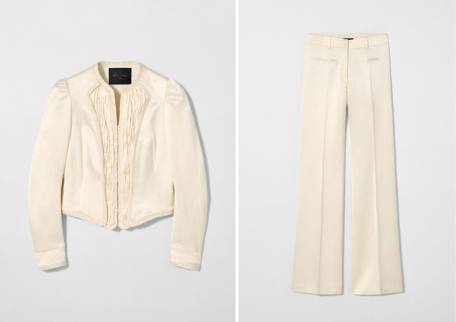 Chaqueta corsetera y pantalón flare KATE MOSS X ZARA