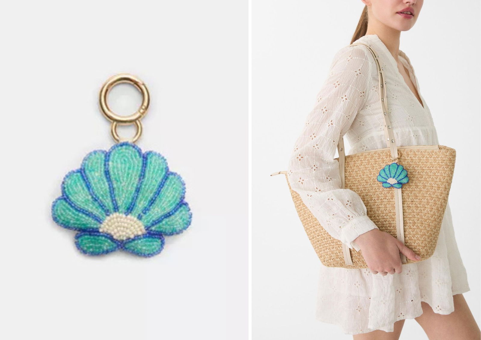 Concha mar charm bolso Stradivarius