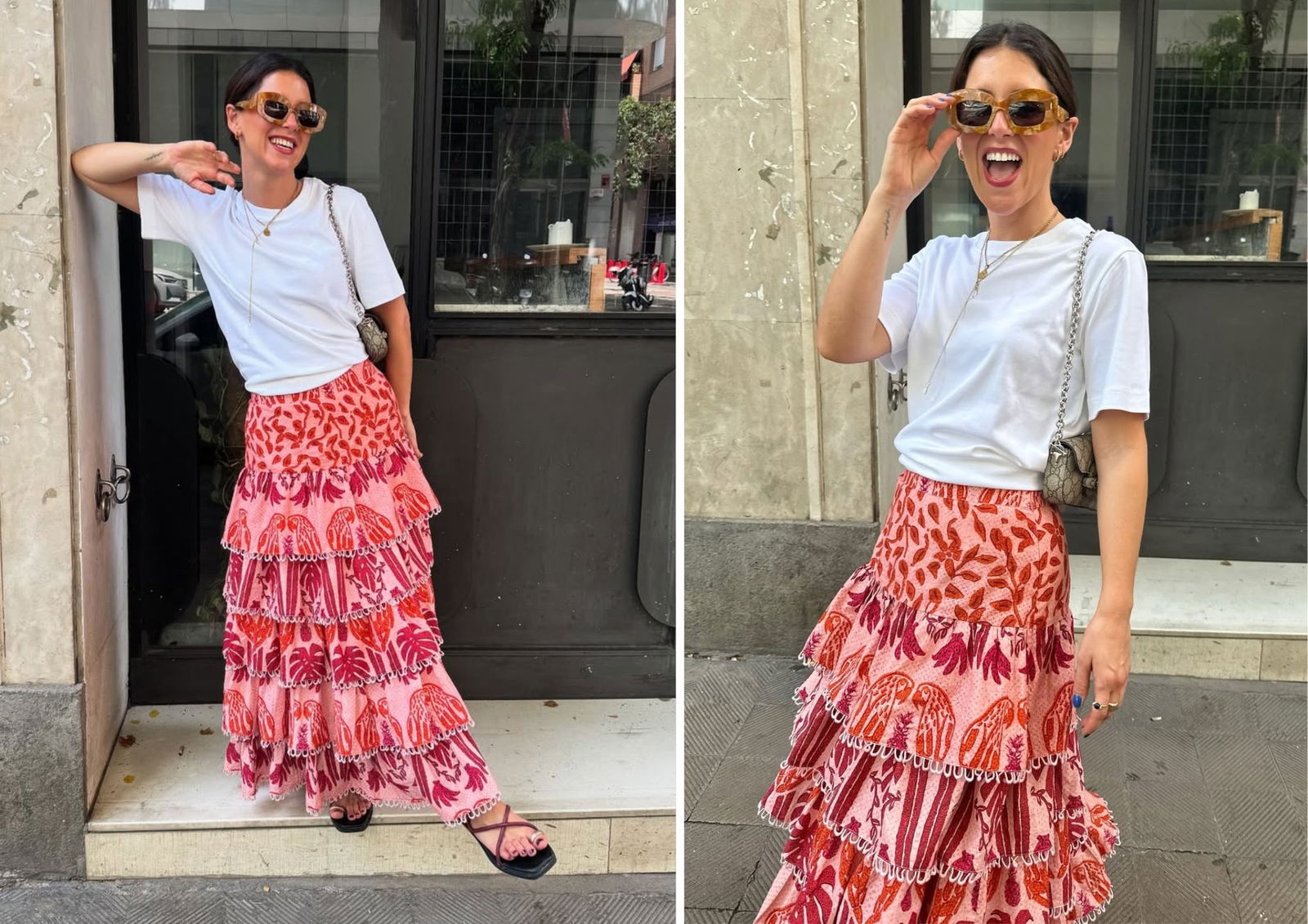 Falda donia rosa coosy mariolavaldivia