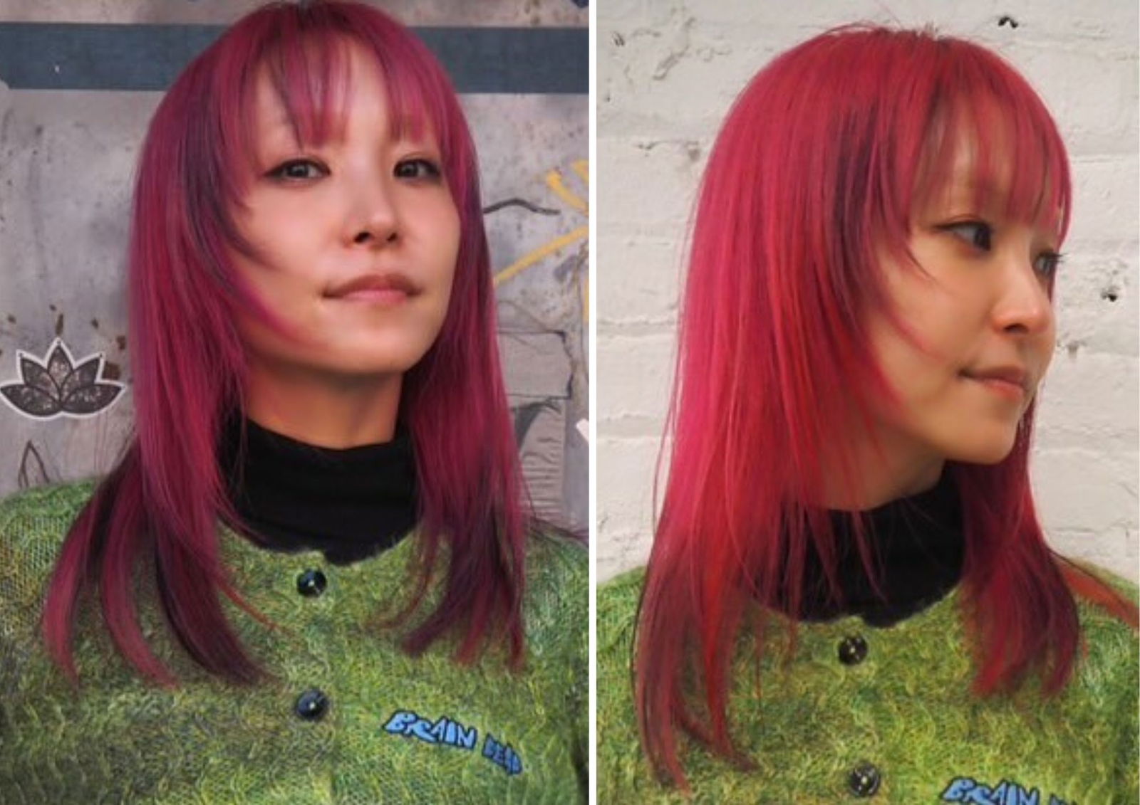Flequillo japonés desfilado con capas cortes de pelo 2025