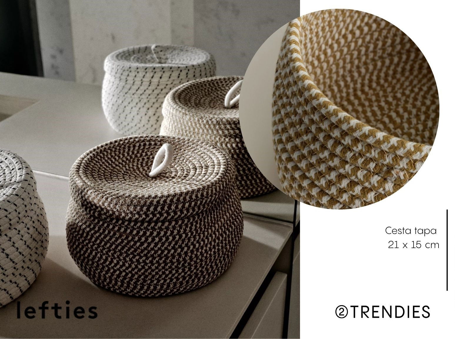 Lefties HOME - LEFTIES HOME - cesta tapa