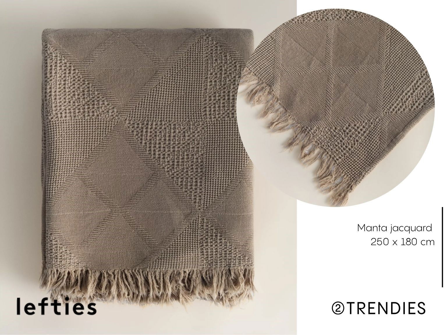 Lefties Home manta jacquard