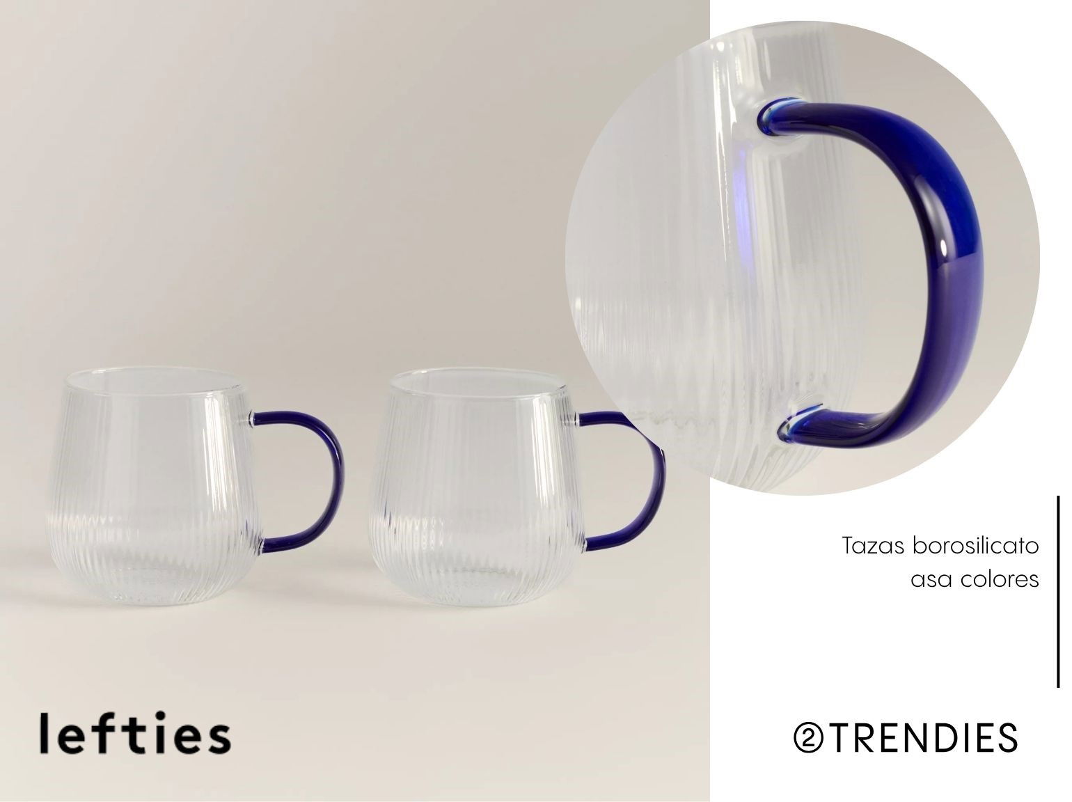 LEFTIES HOME - tazas borosilicato