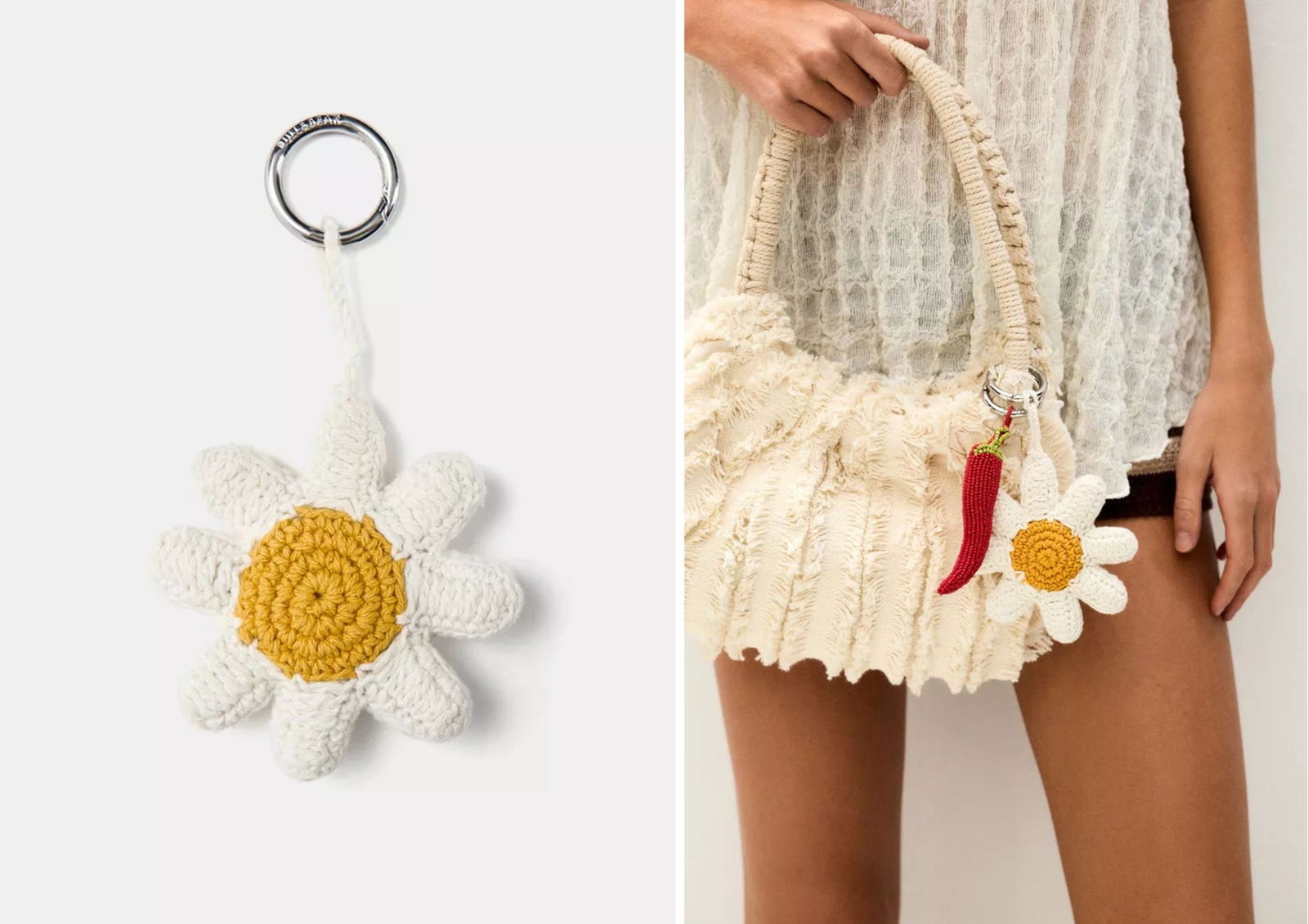 Margarita crochet charm bolso PullandBear