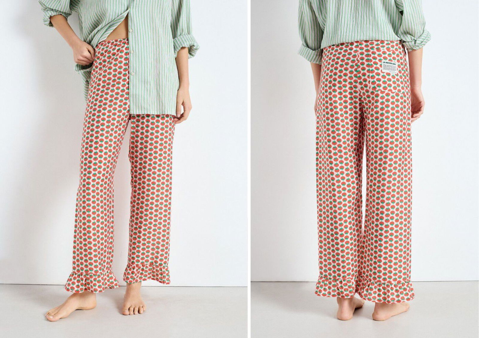 Pantalon estampado de tomates American Vintage