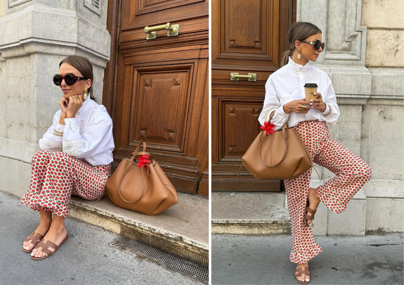 Pantalon estampado de tomates American Vintage (sandrinemrn)