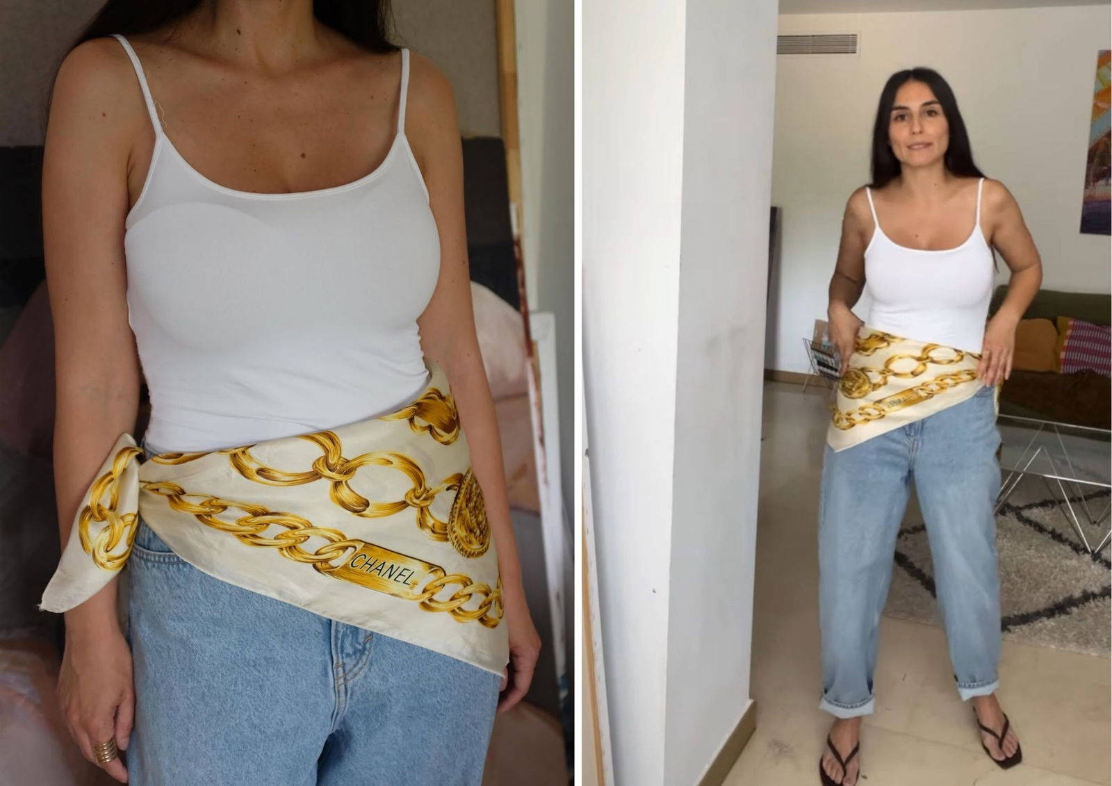 Pañuelo a la cintura_ la tendencia de moda que arrasa en Instagram @erealouro