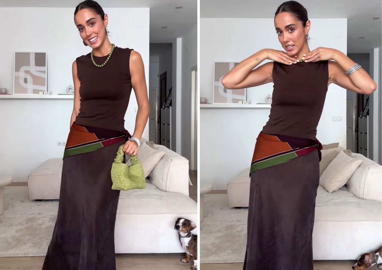 Pañuelo a la cintura_ la tendencia de moda que arrasa en Instagram @karenxgs