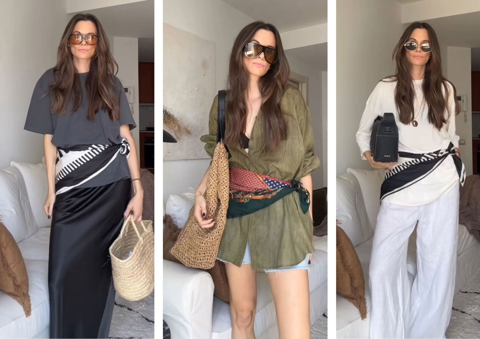 Pañuelo a la cintura_ la tendencia de moda que arrasa en Instagram @rebeca_santana.g