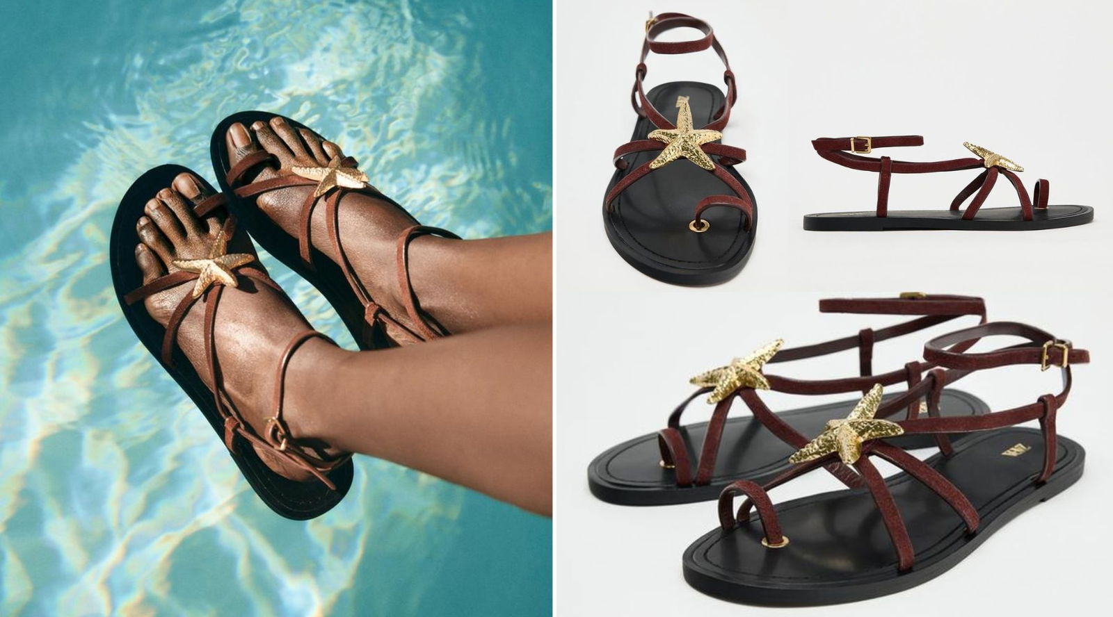 Sandalias estrella Zara