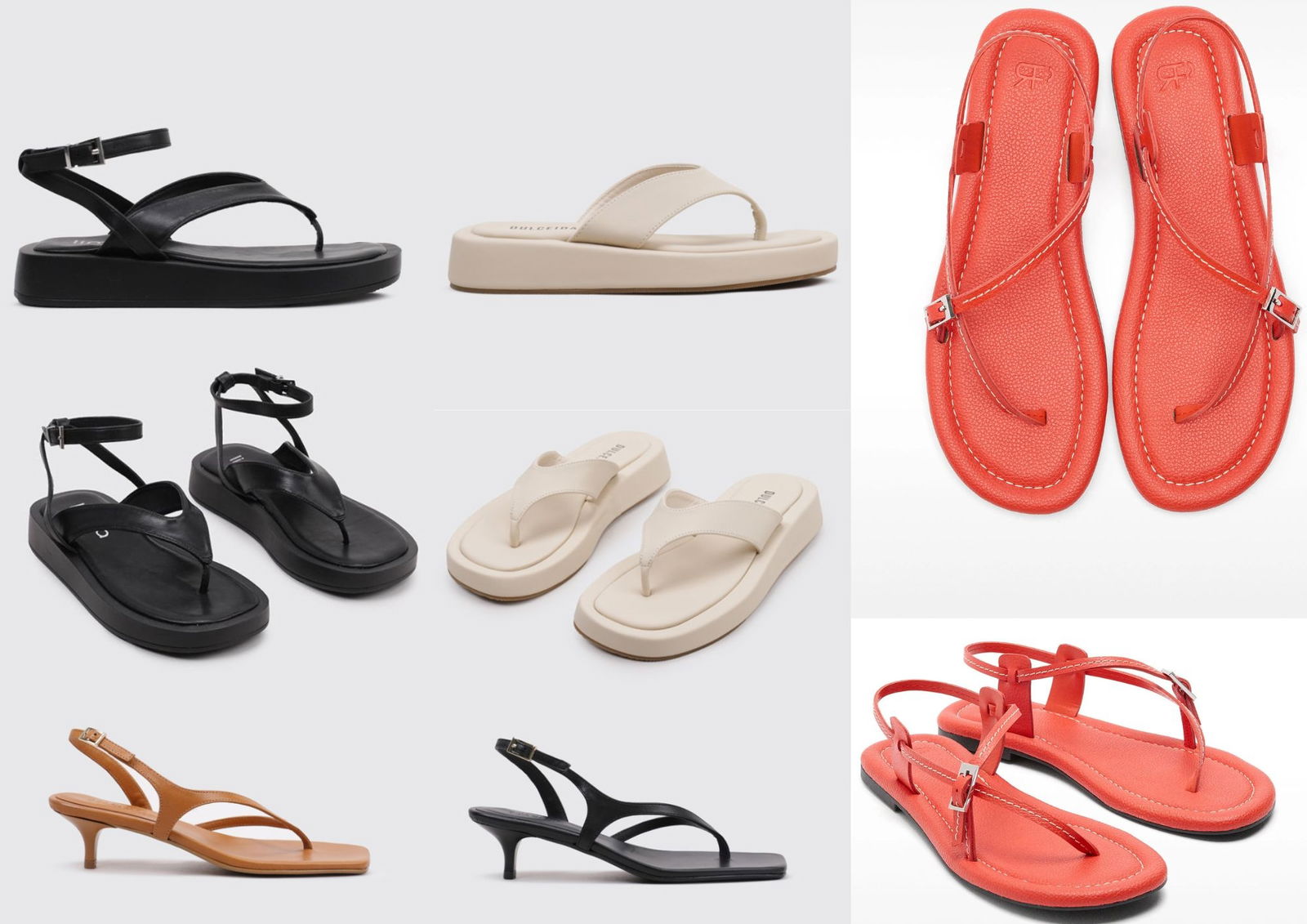 Sandalias flip-flop de vestir KRACK y PARFOIS