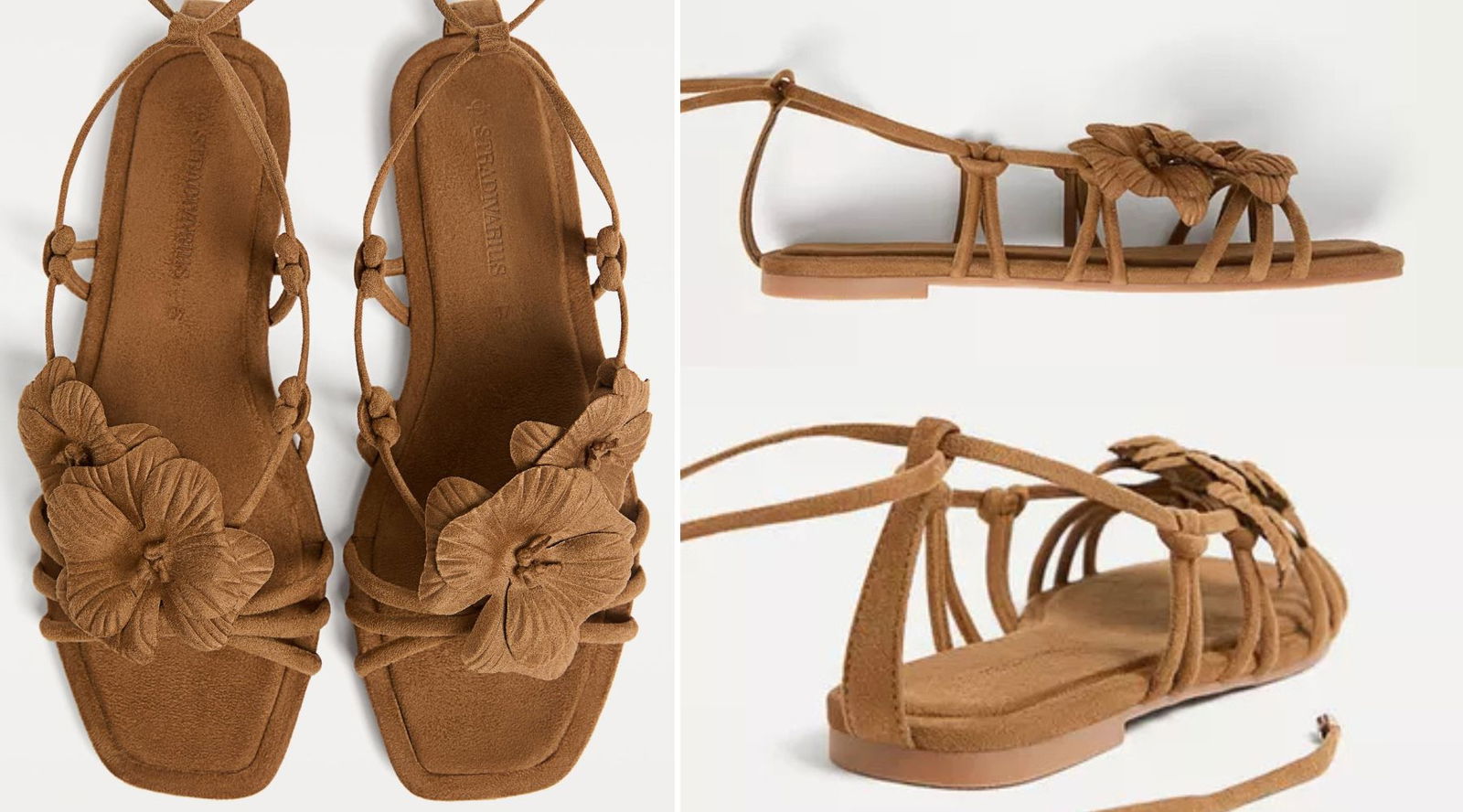 Sandalias flores Stradivarius
