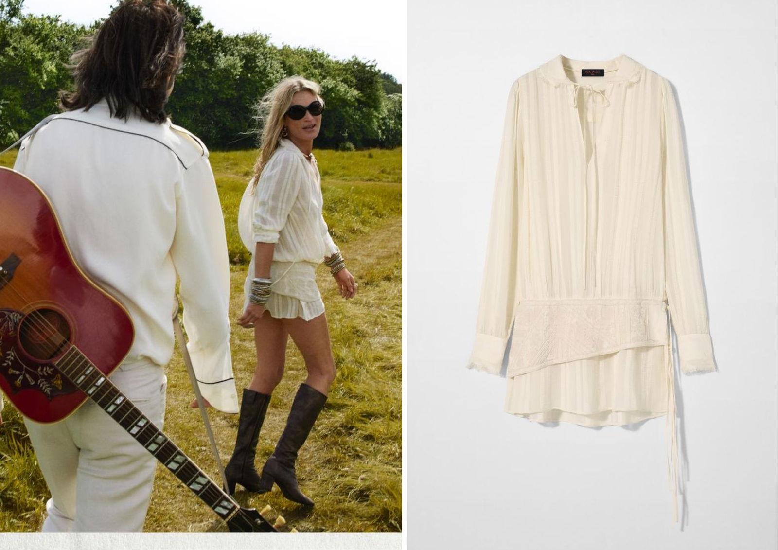 Vestido bordado KATE MOSS X ZARA