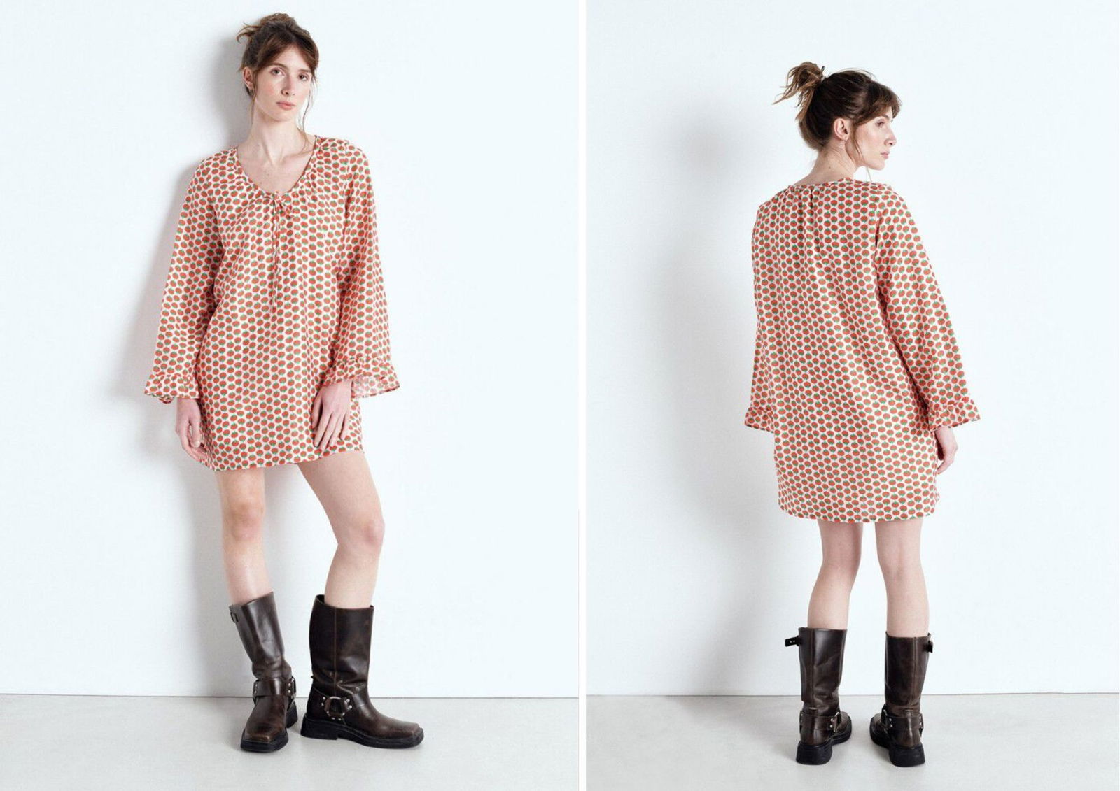 Vestido estampado de tomates American Vintage