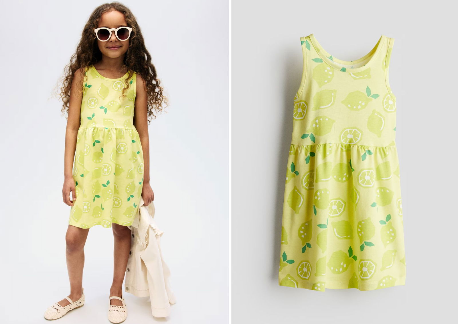 Vestido estampado limones H&M