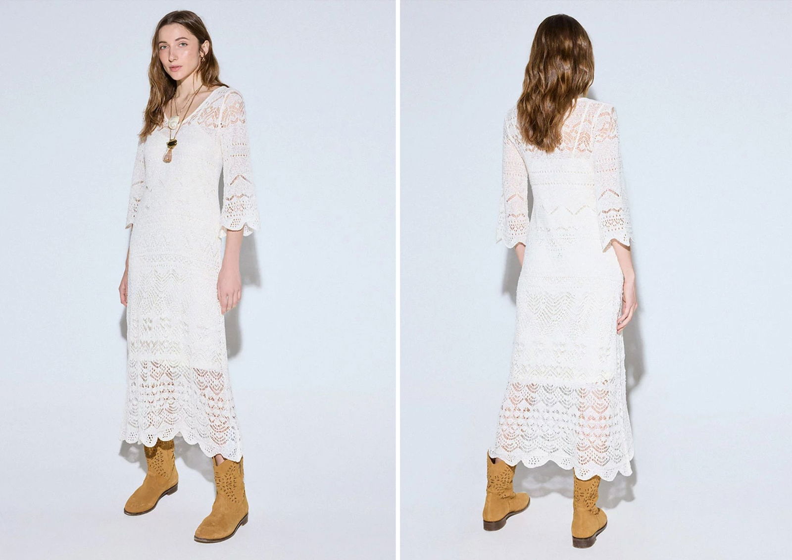 Vestido punto calado SLOWLOVE