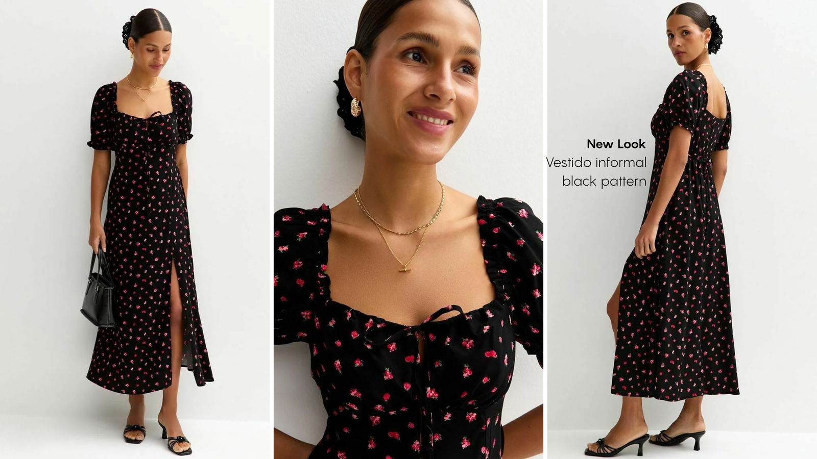 Vestido midi New Look