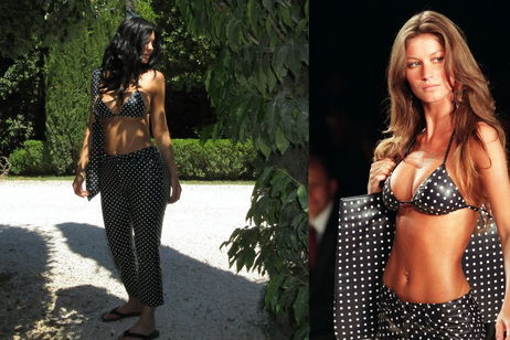 Kylie Jenner revive el glamour de los 2000 con un look de lunares en cuero de Ralph Lauren