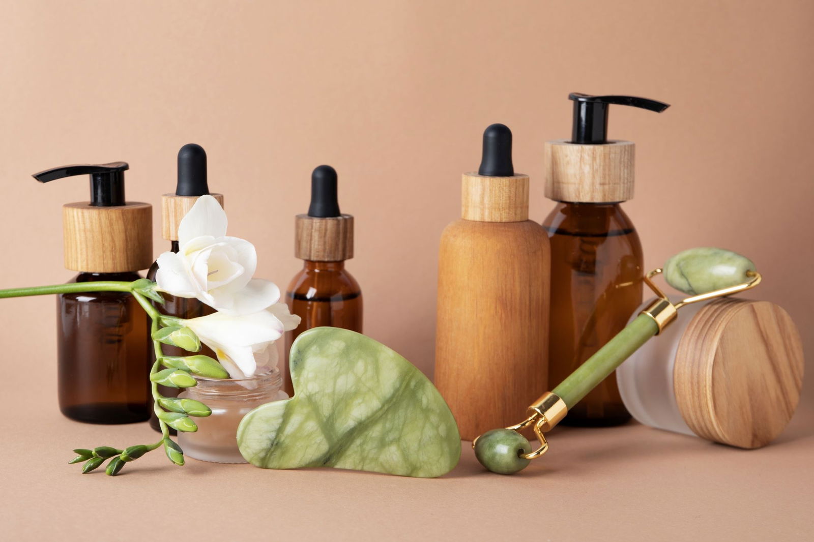 Varios elementos de cosmética