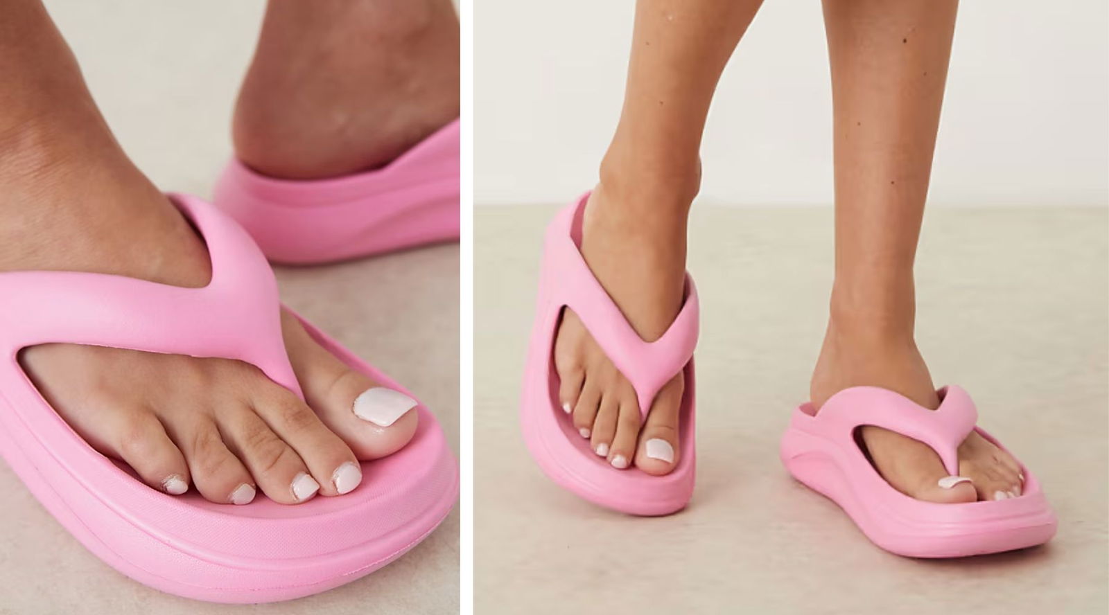 Calzado rosa Chanclas Asos